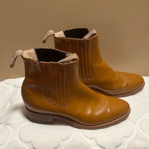 PIKOLINOS Tan Leather Chelsea Boots